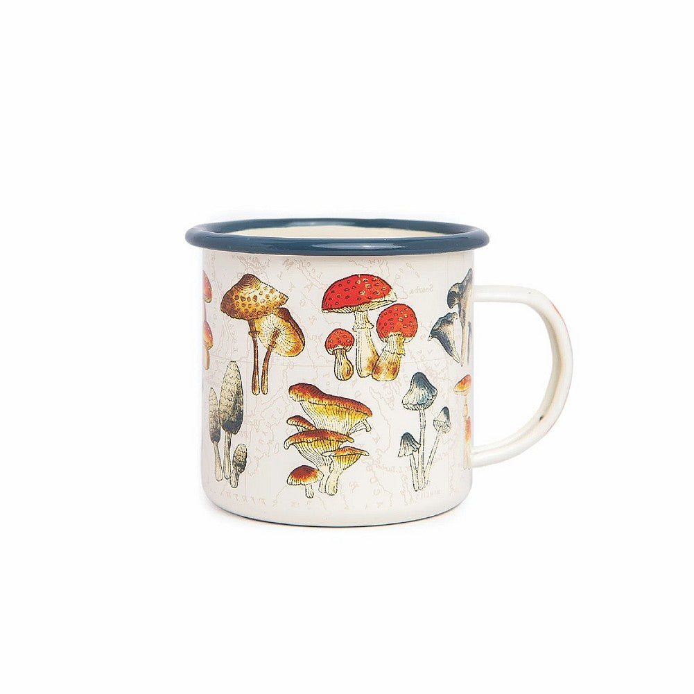 Mushroom Enamel Mug--17oz