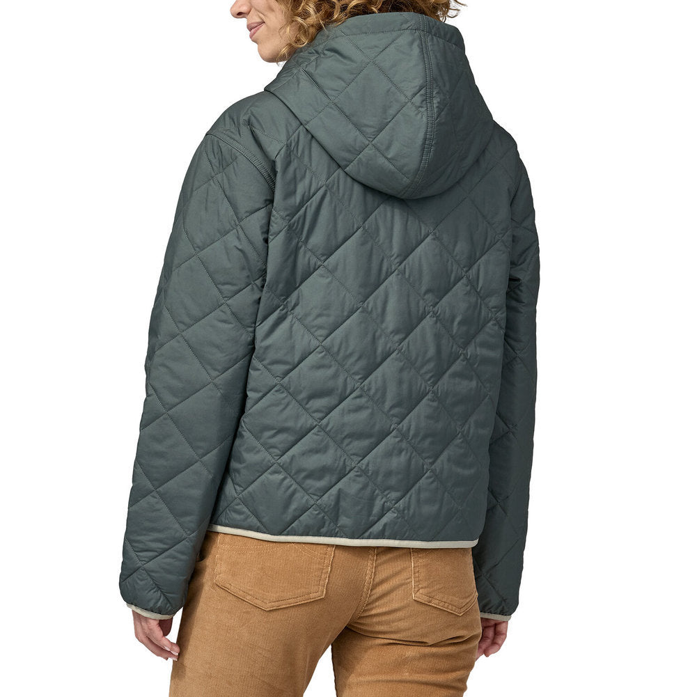 Women's Diamond Quilted Bomber Hoody