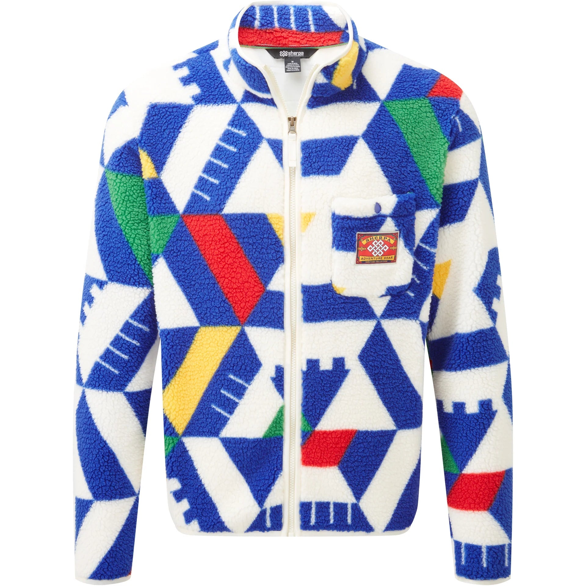 Unisex Tarcho Printed Full Zip Fleece Sweater