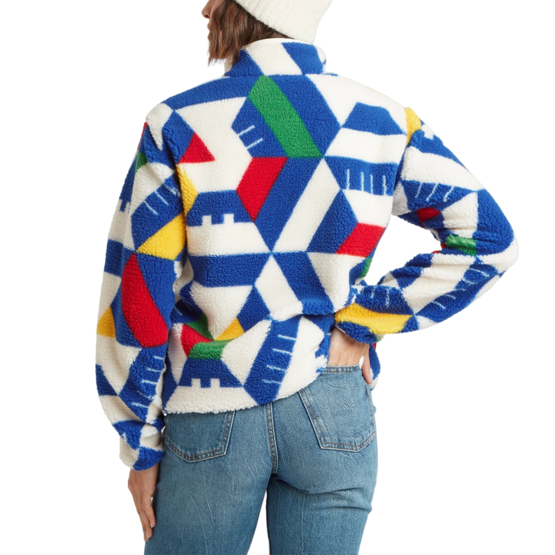 Unisex Tarcho Printed Full Zip Fleece Sweater