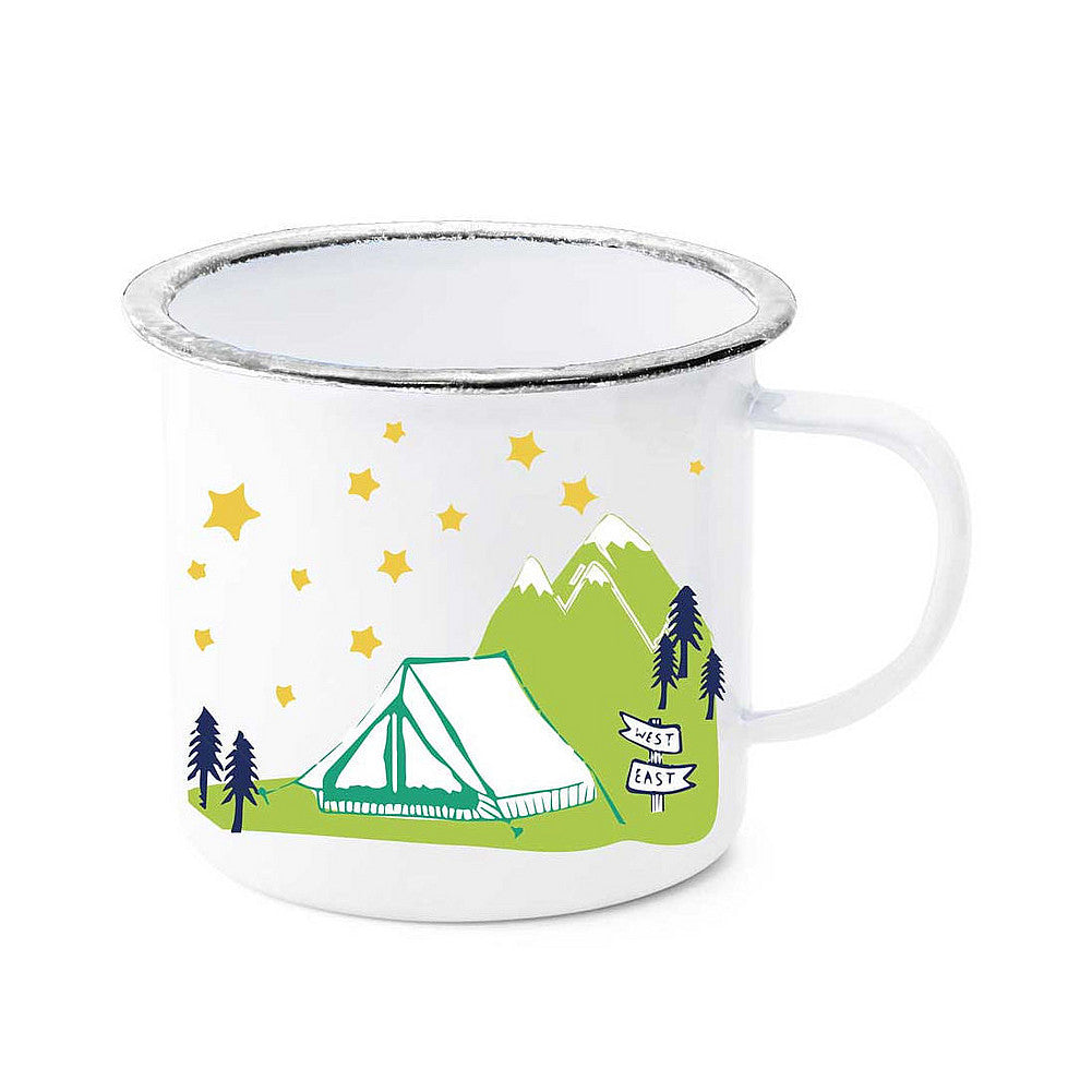 Tent Under Stars Enamel Mug